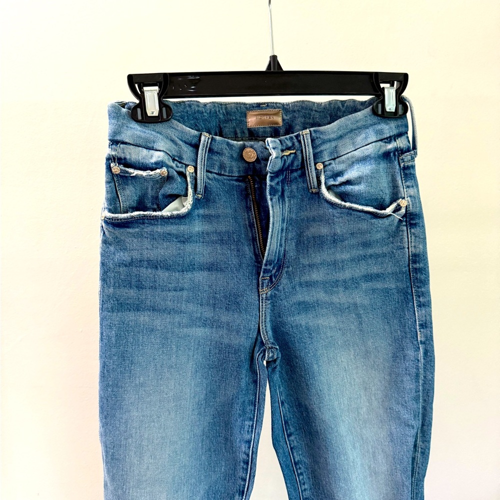 Mother Jeans Blue Straight Leg Jeans Classic Style